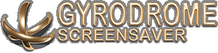 GYRODROME Screensaver: Rotating rings animated screensaver